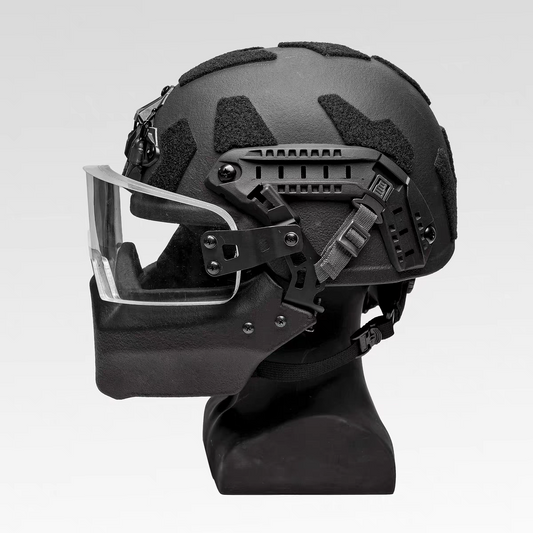 IIIA ACH MICH 2000 Tactical Combat Ballistic Helmet with Face Armor