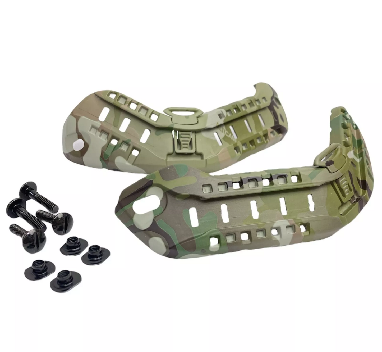 Nylon Tactical Combat MSA ARC Helmet Side Rails with NVG Bungee for MICH 2000 2001 2002 ACH Helmet