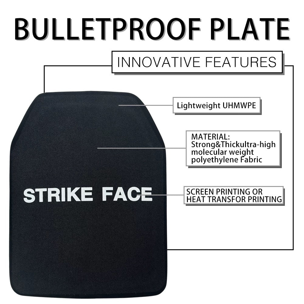 Body Armor | Bullet Proof Plates | Level IIIA 3A FLAT 10x12 PAIR