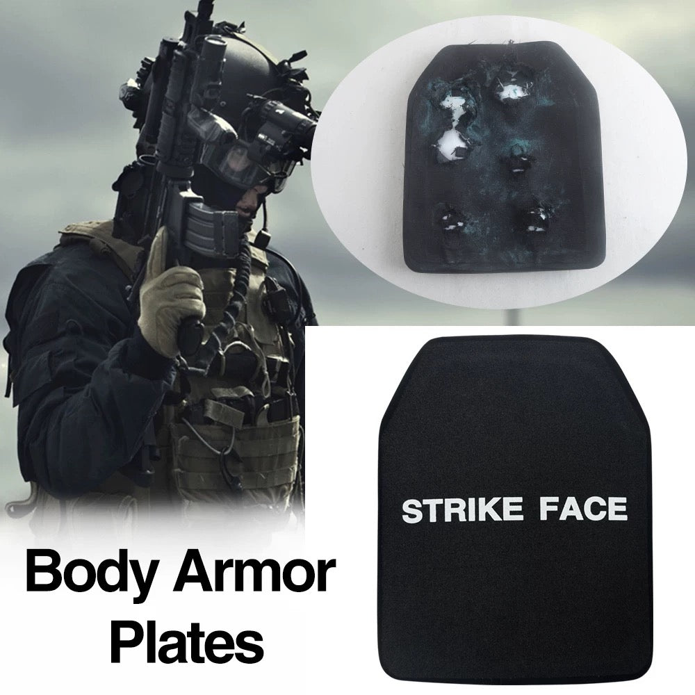 Body Armor | Bullet Proof Plates | Level IIIA 3A FLAT 10x12 PAIR