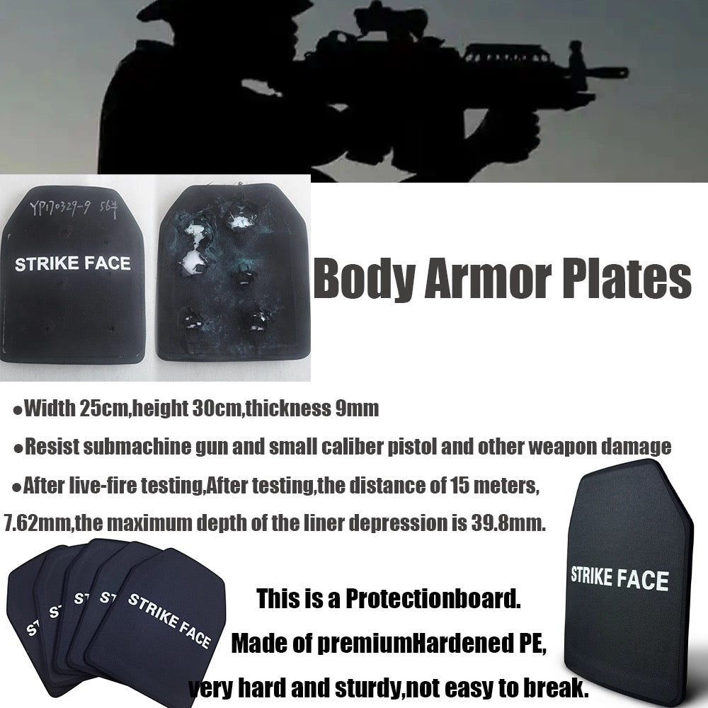 Body Armor | Bullet Proof Plates | Level IIIA 3A FLAT 10x12 PAIR