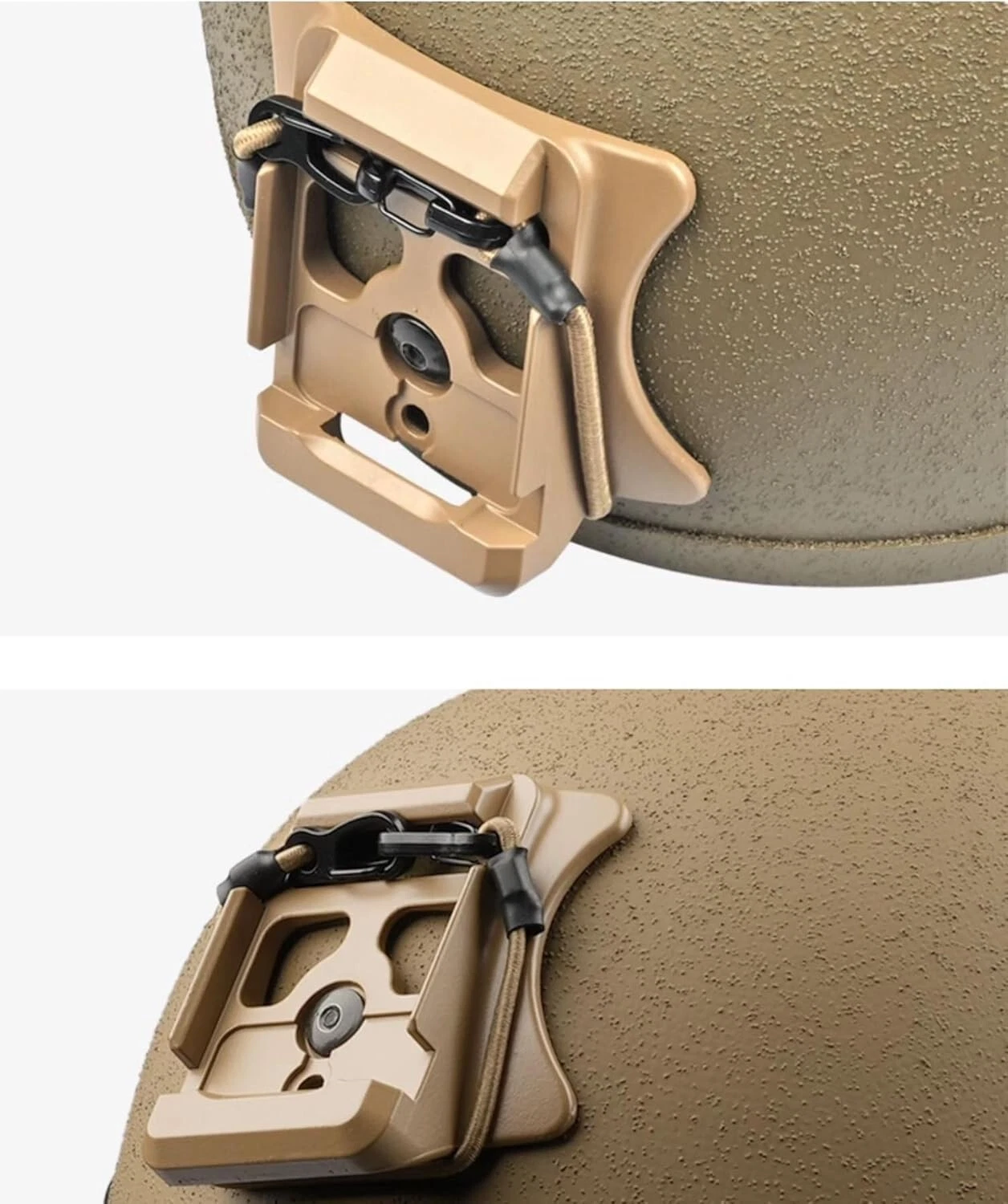 USMC ECH Combat Tactic Helmet NVG Mount Shroud Steel Sports Camera Bracket Base