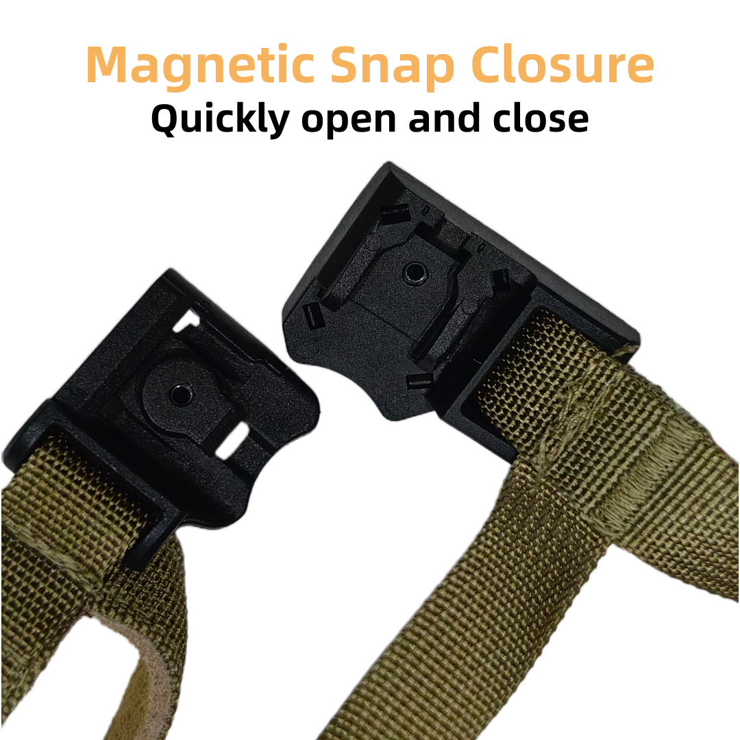 Quick Attach/Detach Magnetic Fidlock Adjustable Tactical Helmet Chin Strap Dial 4 Points Suspension System for Tactical Combat Helmet