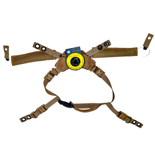 Quick Attach/Detach Magnetic Fidlock Adjustable Tactical Helmet Chin Strap Dial 4 Points Suspension System for Tactical Combat Helmet