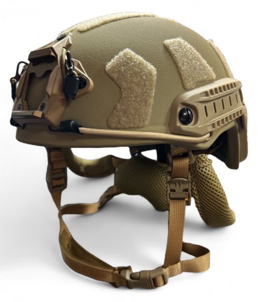Coyote Brown IIIA FAST High Cut Tactical Military Combat Ballistic Helmet