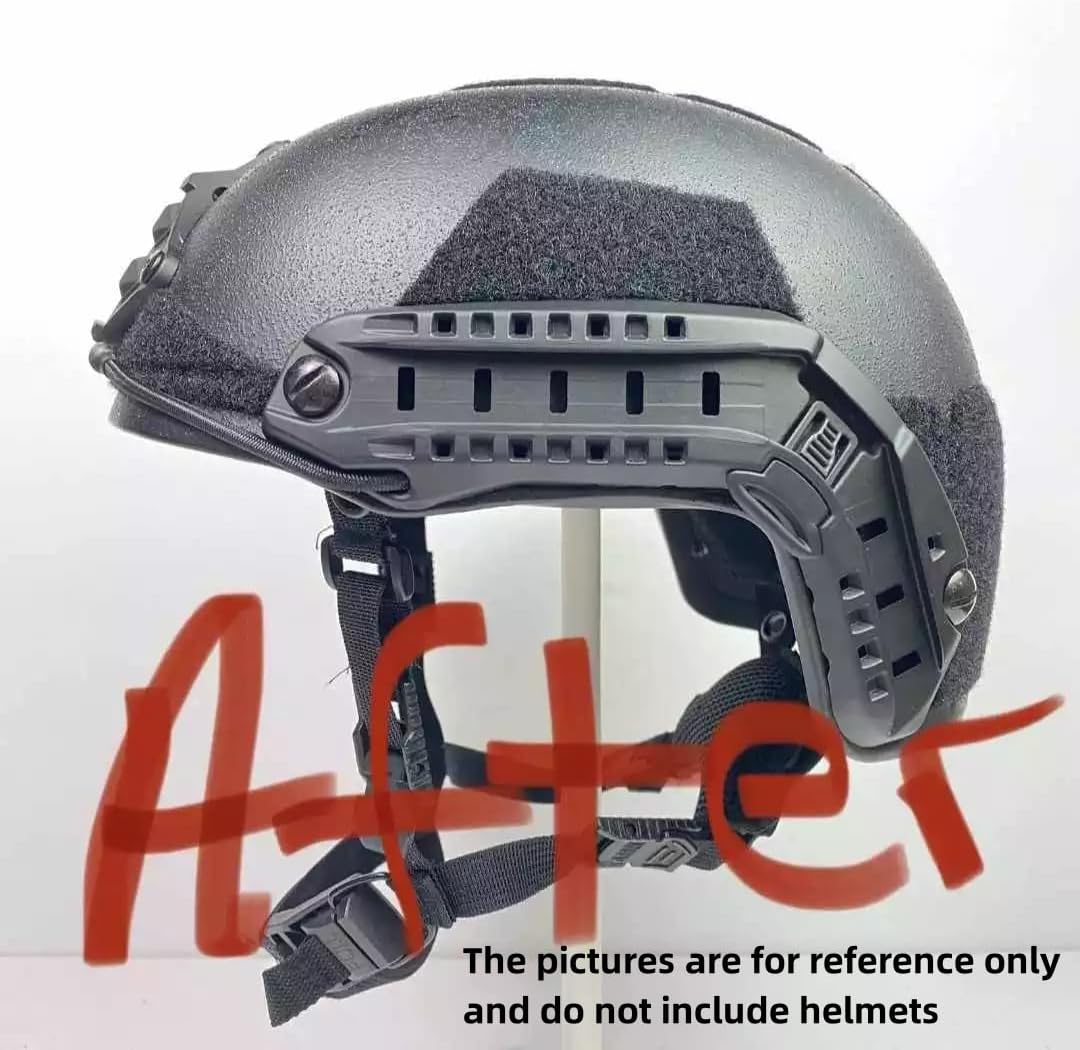Replacement Add-on ARC Rails with NVG Bungee for HHV ATE Gen 1 & 2 Ballistic Helmet OPS Fast/XP High Cut Combat Helmet