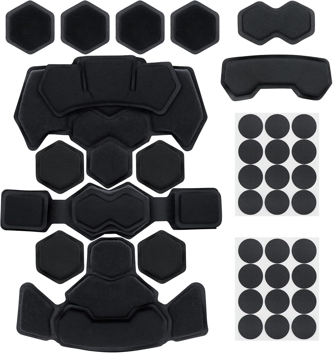 Tactical Airsoft Helmet Pads Internal Memory Foam Foam Protective Cushion Buffer Pad Protection Mat Accessories Liner System for Fast MT MICH IBH AF ACH Helmet