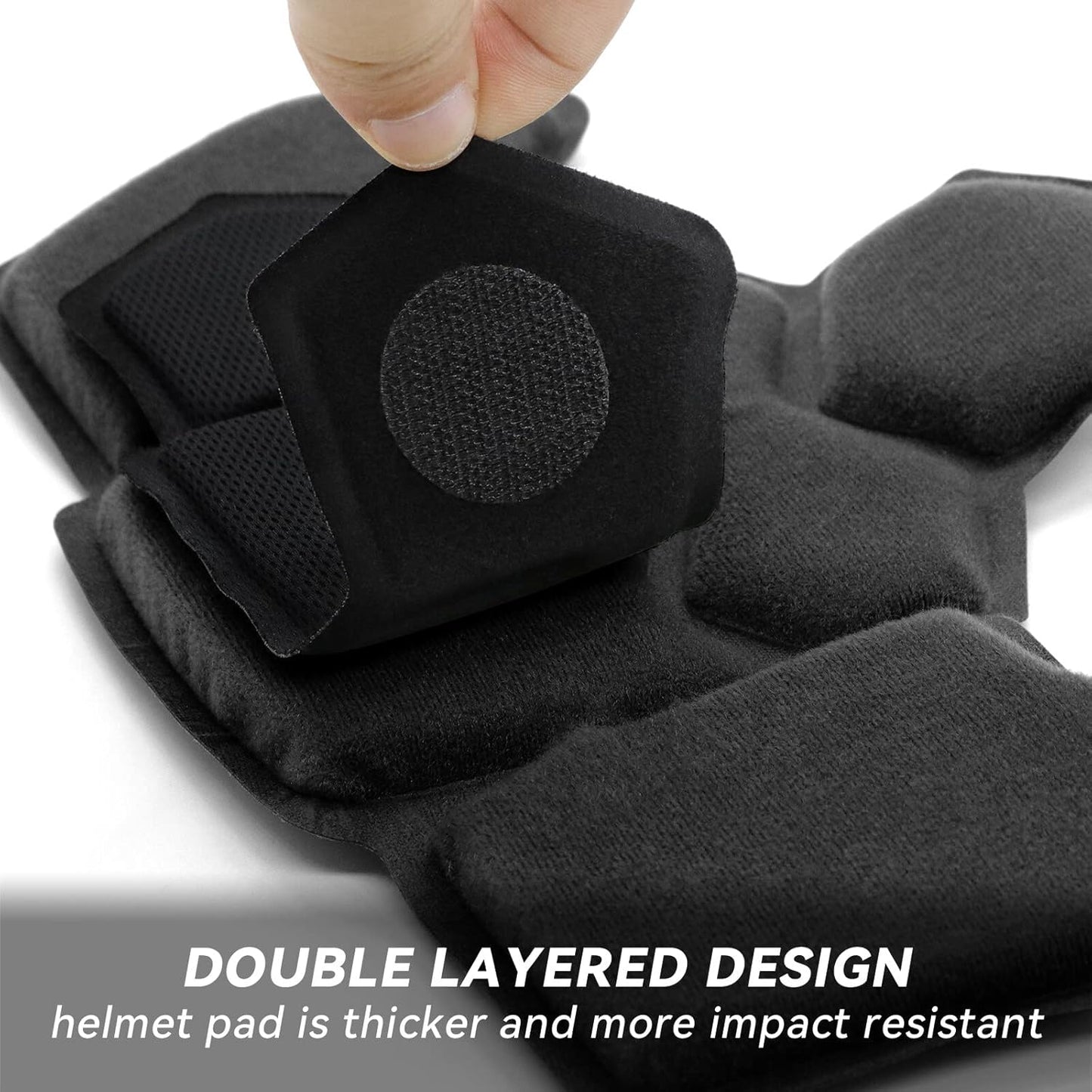 Tactical Airsoft Helmet Pads Internal Memory Foam Foam Protective Cushion Buffer Pad Protection Mat Accessories Liner System for Fast MT MICH IBH AF ACH Helmet