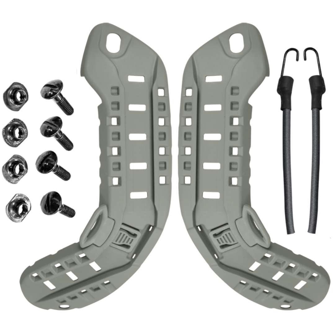 Nylon Tactical Combat MSA ARC Helmet Side Rails with NVG Bungee for MICH 2000 2001 2002 ACH Helmet