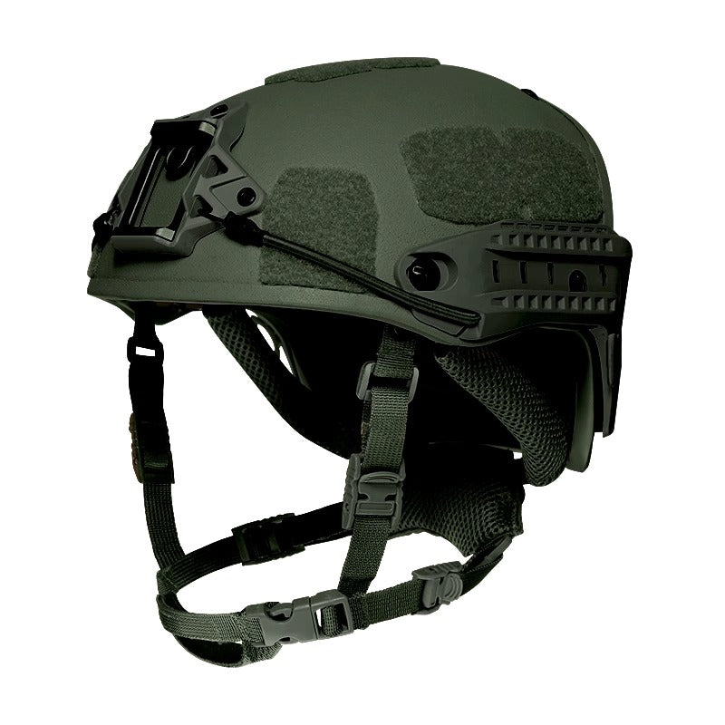 Front view RG Green Level IIIA AF tactical ballistic helmet, Aramid military combat bulletproof ballistic helmet