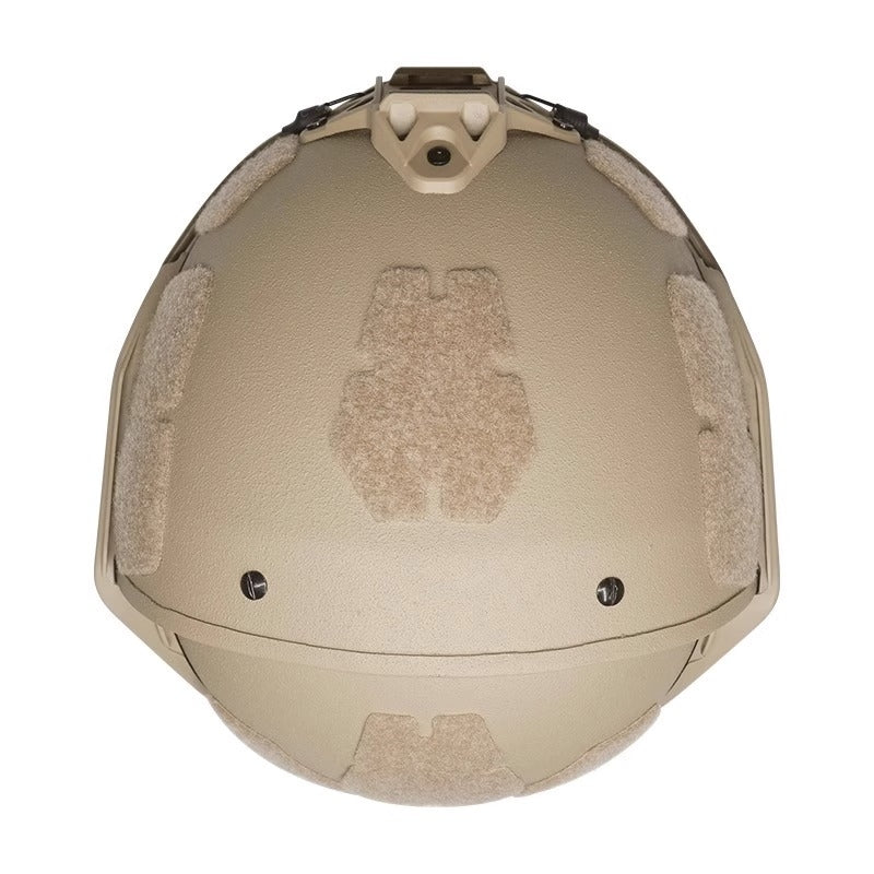 Inner padding closeup Coyote Level IIIA AF tactical ballistic helmet, Aramid military combat bulletproof helmet liner detail