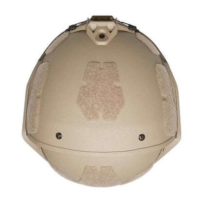 Inner padding closeup Coyote Level IIIA AF tactical ballistic helmet, Aramid military combat bulletproof helmet liner detail