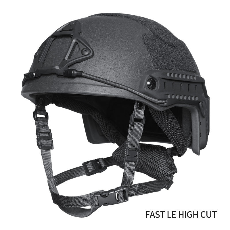 Front view Black Level IIIA FAST LE tactical ballistic helmet, UHMWPE military combat helmet