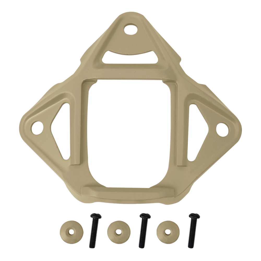 Tan Modular Bungee NVG mount base for night vision and sports camera