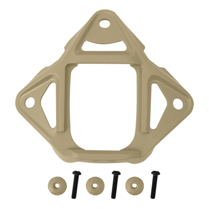 Tan Modular Bungee NVG mount base for night vision and sports camera