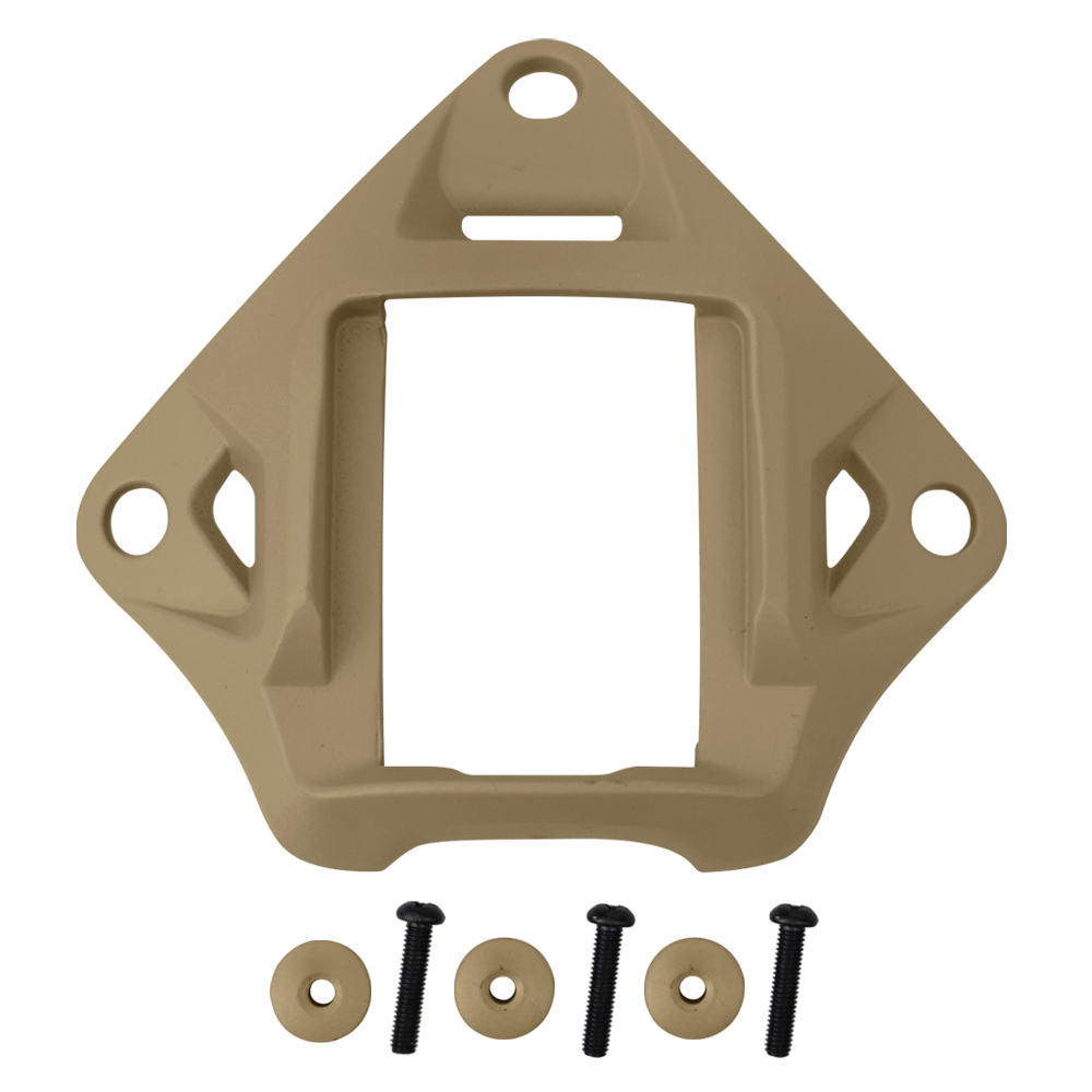 Coyote Brown SBD Tactical VAS Shroud NVG mount adapter with mounting screws for FAST ACH MICH helmet